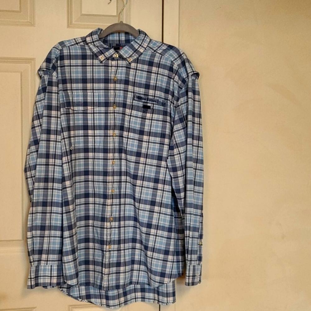 Vineyard Vines, XL, baby blue, gray, blue & white